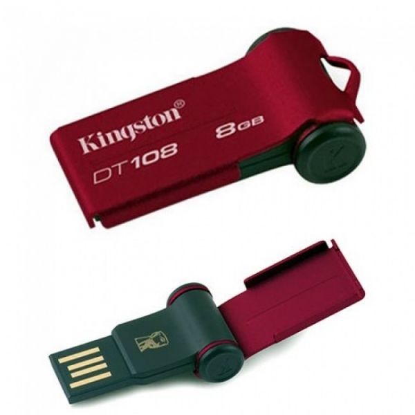 PENDRIVE 8GB KINGSTON DT108 VERMELHO