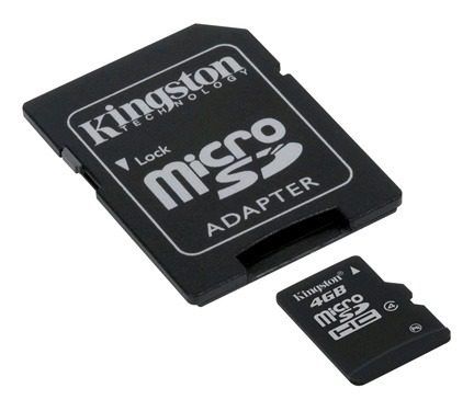 CARTAO DE MEMORIA MICRO SD 4GB C/ ADPTADOR